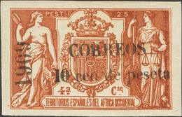 *50Q. 1909. 10 Cts Sobre 25 Pts Castaño Rojo. MAGNIFICO. Edifil 2018: 245 Euros - Other & Unclassified