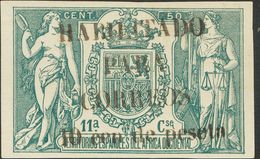 *58AA. 1909. 10 Cts Sobre 50 Cts Verde. MAGNIFICO. Edifil 2018: 148 Euros - Altri & Non Classificati