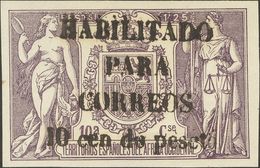 *58AD. 1909. 10 Cts Sobre 1'25 Pts Violeta. MAGNIFICO. Edifil 2018: 445 Euros - Altri & Non Classificati