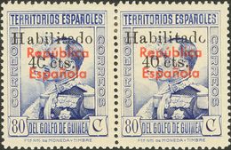 *254/55(2). 1939. Serie Completa, Pareja. Una Serie "H" DE "HABILITADO" SEPARADA Y "T" ROTA Y La Otra ROTURA EN LA "O" ( - Andere & Zonder Classificatie