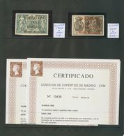 */(*). (1904ca). Espectacular Conjunto De Enorme Calidad De Sellos (Pólizas) Habilitados Con Sobrecargas De Guinea, De L - Other & Unclassified