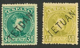 *14/22. 1908. Serie Completa (5 Cts, 10 Cts, 20 Cts Y 25 Cts Con Sobrecarga De Arriba A Abajo). Muy Bien Centrada. MAGNI - Other & Unclassified