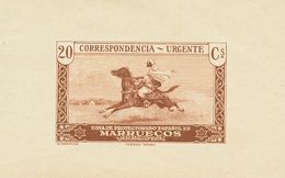 (*)118P. 1928. 20 Cts Castaño. PRUEBA DE PUNZON. MAGNIFICA Y RARISIMA. - Otros & Sin Clasificación