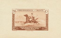 (*)118P. 1928. 20 Cts Castaño. PRUEBA DE PUNZON. MAGNIFICA Y RARISIMA. - Autres & Non Classés