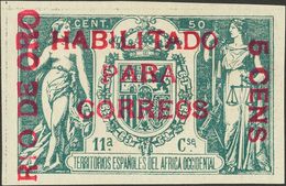 *40A, 40C. 1908. 5 Cts Sobre 50 Cts Verde, Dos Sellos, Uno De Ellos Con Numeración. MAGNIFICOS. Edifil 2013: 410 Euros - Otros & Sin Clasificación