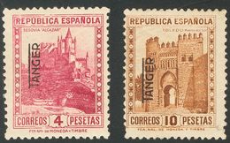 **/*NE7/8. 1937. 4 Pts Rosa Lila Y 10 Pts Castaño. NO EMITIDOS. MAGNIFICOS Y MUY RAROS. Cert. CEM. Edifil 2018: +840 Eur - Other & Unclassified