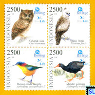 Indonesia Stamps 2012, Threatened Birds, MNH - Indonesia