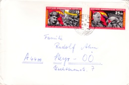 1966, DDR, "Antifaschistische Freiheitskämpfer",  Echt Gelaufen - Privé Briefomslagen - Gebruikt