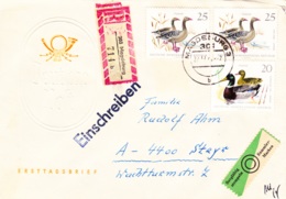 1968, DDR, "Niederwild In Der DDR", (Vorderseite 3 Werte + Rückseite 3 Werte), REC, Echt Gelaufen - Enveloppes Privées - Oblitérées