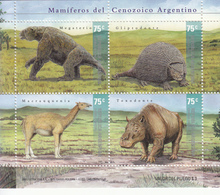 2001 Argentina Dinosaurs Souvenir Sheet MNH - Nuevos