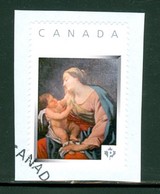 La Vierge Et L'Enfant. - Timbre-photo Usagé / Used Picture Stamp - Timbre Personnalisé / Personalized Stamp (4232-L) - Other & Unclassified
