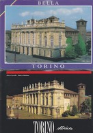 Italia Formato Grande:Cartolina TORINO - Lotto 2 Pezzi. Viaggiate. - Palazzo Madama