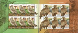 RUMANIA /ROMANIA /RUMÄNIEN -EUROPA 2019 -NATIONAL BIRDS.-"AVES -BIRDS -VÖGEL -OISEAUX"-TWO SHEET Of 6 Stamps - 2019