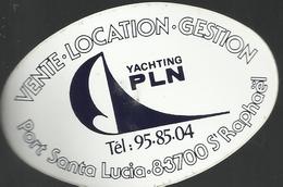 Autocollant - Yachting PLN - Vente - Location - Gestion - Port Santa Lucia St Raphaël - Stickers