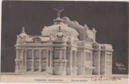 BRAZIL,BRESIL,rio De Janeiro,theatro Municipal,avec Timbre,malta Photo ,et Ribeiro ,aigle,rare - Rio De Janeiro