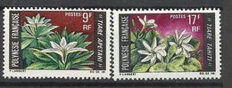 Polynésie Poste  N° 64 Et 65 Fleurs De Tiare Apatai Et  Tahiti  Neufs B/TB  =  MNH F/ VF  .. - Nuevos