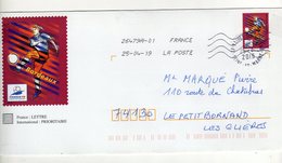 Enveloppe Prêt à Poster FRANCE Oblitération LA POSTE 26479A-01 Cachet Manuel VAIRES SUR MARNE 25/04/2019 - Prêts-à-poster:  Autres (1995-...)