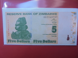 ZIMBABWE 5$ 2009 PEU CIRCULER/NEUF - Zimbabwe