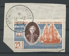 TAAF 1959 N° 18 Oblitéré Used TTB C 30 € Bateaux Voilier Yves-Joseph De Kerguelen Trémarec Sailboat - Oblitérés