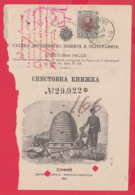 240888 / 1906 - Michel Nr. 61 - 3 Lv.  ( OPENING Passbook Savings Bank ) TARNOVO , BEE Cycling POSTMAN Bulgaria - Lettres & Documents