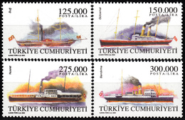 TURKEY 2000, TRANSPORT, MERCHANT SHIPS, COMPLETE MNH SERIES (MiNo 3211/14) In GOOD QUALITY, *** - Ongebruikt