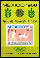 1968	Yemen Kingdom	501/B75b	1968 Olympic Games In Mexiko	10,00 € - Zomer 1968: Mexico-City