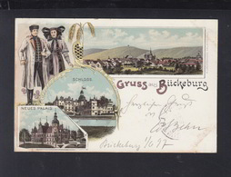 Dt. Reich Litho-AK Gruß Aus Bückeburg 1897 - Bückeburg