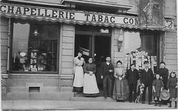 59 SAINT POL SUR MER CARTE PHOTO TABAC CHAPELLERIE CARTES POSTALES PATRONS EMPLOYES CLIENTS - Saint Pol Sur Mer