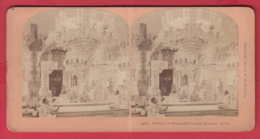 240896 / Stereoscope Card - 14055 Interior Of Babulnath Temple , Bombay, India Indie , Copyright 1901 By B.w. Kilburn, - Cartes Stéréoscopiques