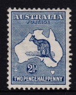Australia 1913 Kangaroo 2 1/2 D Indigo 1st Watermark MH - Listed Variety - Ungebraucht