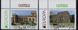 PIA - VATICANO  - 2017 : Europa - Castelli - (SAS 1749-50) - Used Stamps