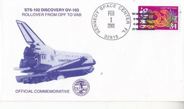 2001 USA Space Shuttle Discovery STS-101   Commemorative Cover - Amérique Du Nord