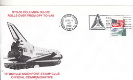 1990 USA Space Shuttle Columbia STS-35 Commemorative Cover - Noord-Amerika