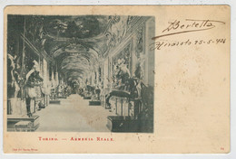 TORINO     ARMERIA   REALE     1904   2 SCAN       (VIAGGIATA ) - Fiume Po