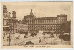 TORINO     PIAZZA   CASTELLO  E  PALAZZO   REALE      2  SCAN      (VIAGGIATA ) - Fiume Po