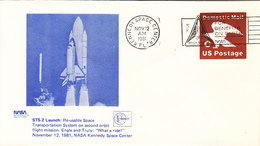 1981 USA Space Shuttle Challenger STS-2  Launch Commemorative Cover - America Del Nord
