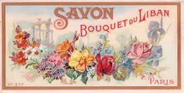 1109 "PARIS - SAVON - BOUQUET DU LIBAN - NR 377" ETICHETTA ORIG. - Etiquetas