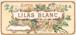 1110 "PARIS - SAVON EXTRA FIN - LILAS BLANC" ETICHETTA ORIG. - Etiquetas