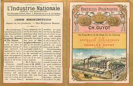 - Chromos -ref-ch777- Guyot Ch. - Paris - Bretelles Hygieniques - Publicité 2 Volets - Exposition 1889 - Dorures - - Other