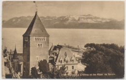 Ouchy Le Château Et Les Alpes Savoie - Mit Vollstempel CHALET A CORBET - Orbe