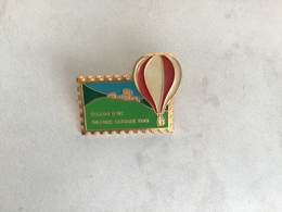 Beau Pin’s Injecte BALLON D’OC TROPHÉE CATHARE 1990 Clou Serti /  Montgolfière - Montgolfières