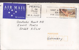 Australia Air Mail Par Avion Label PERTH Western Australia 1980 Cover Brief KÖLN Germany Bird Vogel Oiseau Cockatoo - Cartas & Documentos