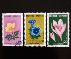 N° 245 à 247      Fleurs Des Vallées D' Andorre ( III ) - Used Stamps