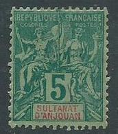 Timbre Anjouan 1892 Yvt 4 Neuf * - Unused Stamps