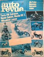 CA032 Autozeitschrift Auto Revue, Ausgabe Nr. 5, 1981, Test VW Scirocco - Mazda RX7, Deutsch - Auto & Verkehr
