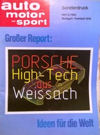 CA042 Autozeitschrift Auto - Motor - Sport, Sonderdruck, Porsche High-Tech - Auto & Verkehr