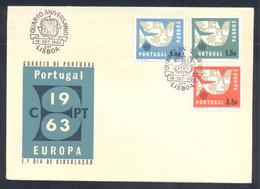 Portugal 1963 Cover: Europa CEPT; 2 Lisboa Cancellations - 1963