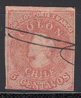 1861-67  Yvert Nº 8, - Chili