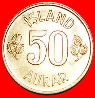 + GREAT BRITAIN BIRCH (1969-1974): ICELAND ★ 50 ORE 1974 MINT LUSTER! LOW START ★ NO RESERVE! - Iceland