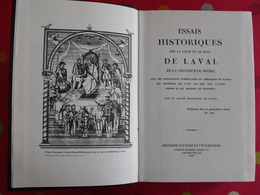 Essais Historiques Sur La Ville Et Le Pays De Laval En La Province Du Maine. Mayenne. 1979 Feillé-Grandpré - Pays De Loire